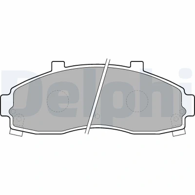 Immagine di DELPHI LP1664 Kit pastiglie freno con segnalatore acustico usura senza accessori