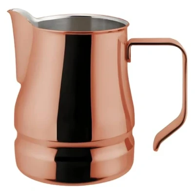 Immagine di ILSA Lattiera Evolution per Cappuccino e Latte Art, Acciaio Inox 18/10, Color Rame, Tazze 6, Capacità 50 cl
