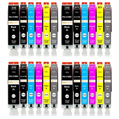 Immagine di Amaprint 24 XL cartucce compatibili con Canon PGI 570 CLI 571 adatto per MG7700 MG7750 MG7751 MG7752 MG7753 TS8000 TS8050 TS8051 TS8052 TS8053 TS9000 TS9050 TS9055