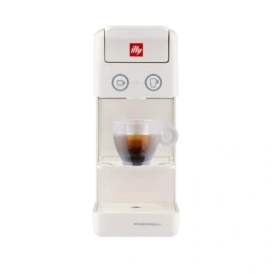 Immagine di Illy Y3.3 Bianca Macchina per caffè a capsule iperespresso in omaggio 36 classic, 18 intenso
