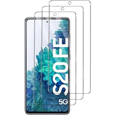 Immagine di Jinyunlai 3 Pezzi, Vetro Temperato per Samsung Galaxy S20 FE, Pellicola Prottetiva Anti Graffio, Impronte, Senza Bolle, Durezza 9H, Ultra Trasparente, Resistente, proteggi schermo