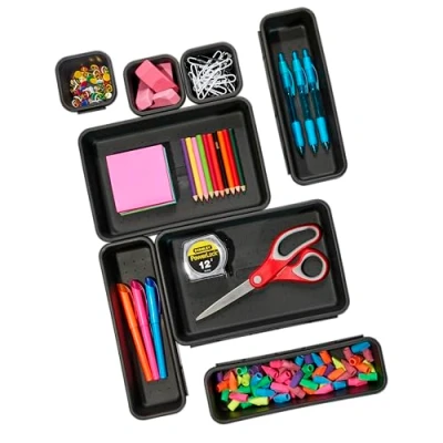 Immagine di Madesmart Interlocking Drawer Organizer Bins 8 Bin, 1 Set