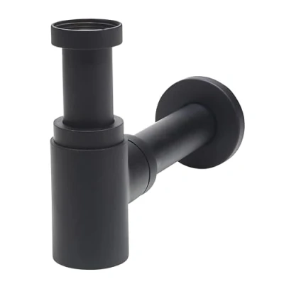 Immagine di Wirquin 30722857 Sifone lavabo ottone design mini lineis, cromato