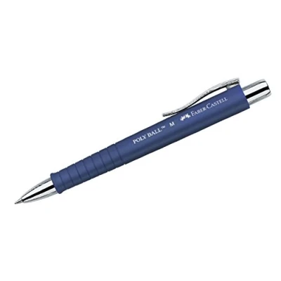Immagine di Faber Castell 241151 Penna a sfera Poly Ball M, 0,5 mm, blu, 1 pezzo, con refill sostituibile, prova di documento