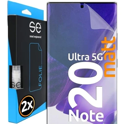 Immagine di smart engineered 3D Pellicola opaca di protezione dello schermo per Samsung Galaxy Note 20 Ultra 5G antiriflesso [2 pezzi Opaco, Case friendly, Protettiva TPU