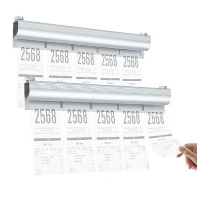 Immagine di Porta Comande Ristorante Barra Per Ordinazioni in Alluminio, Bigliettini, Appendi Scontrini, 20 Cm Scontrini Combinabile Cucina Biglietteria Bar Ufficio Ordine, 2 Pezzi