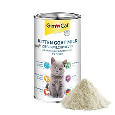 Immagine di GimCat Kitten Goat Milk Ziegenmilchpulver als Alleinfutter für Katzenbabys bis zum 3. Monat 1 Dose (1 x 200 g)