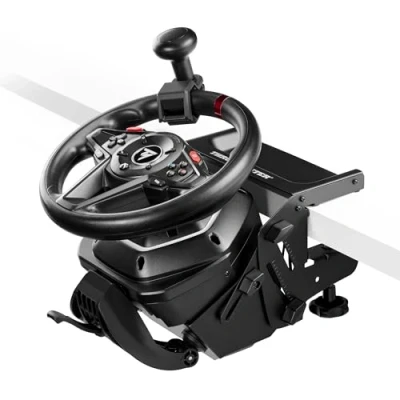 Immagine di THRUSTMASTER T128 SimTask Pack, Volante T128, Sistema di Aggancio Steering Kit per Giochi Simulazione (Xbox/PC)