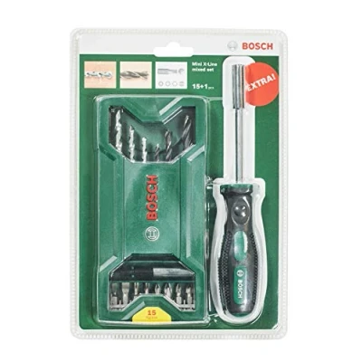 Immagine di Bosch Accessories 2607017654 Mini X Line 16 parti Assortimento punte e inserti