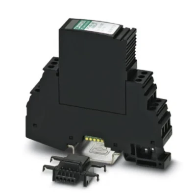 Immagine di Phoenix Contact 2800976 PT IQ 1X2 24DC UT Scaricatore di sovratensioni Protezione da per: Armadi distribuzione 10 kA 1 pz.