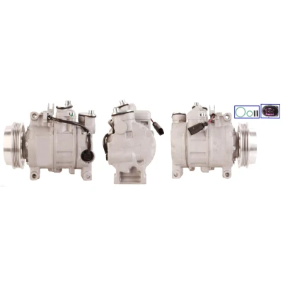 Immagine di LUCAS ACP863 Compressore Aria Condizionata PAG 46 R 134a con guarnizioni AUDI: A4 B6 Avant, B7 Sedan