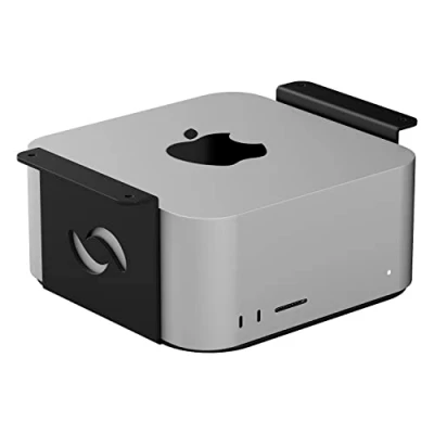 Immagine di HumanCentric supporto da scrivania compatibile con Mac Studio Mount, Proteggi o nascondi il tuo sotto la un supporto, per Apple Mount