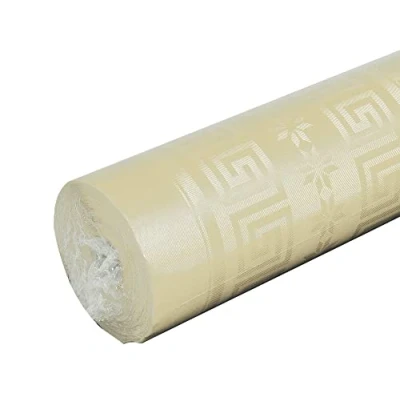 Immagine di Pro Nappe Cod. R485024I Tovaglia di Carta damascata in rotolo 1,18 x 50 Mt 166 coperti dal motivo universale, offre eleganza e sobrietà Colore avorio