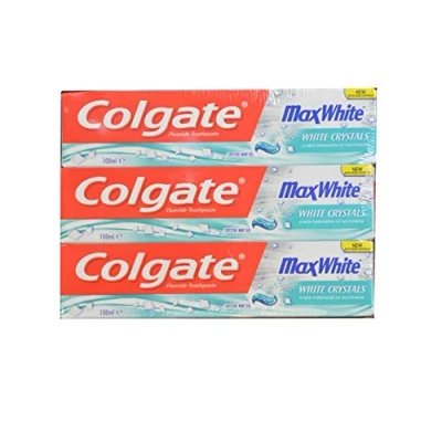 Immagine di Colgate Max White Nuovo con più cristalli bianchi 100 ml, confezione da 6