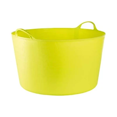 Immagine di RED HOG Flexi, contenitore per casa, giardino, edifici, super resistente, multiuso, con manici, capacità: 120 kg, 55 x 35 44,5 cm (55 l, verde pistacchio)
