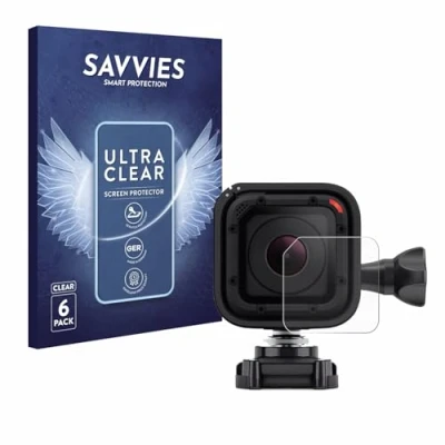 Immagine di savvies (6 Pezzi Pellicola Protettiva per GoPro Hero 4 Session Lente (Cassa) Protezione Schermo Trasparente