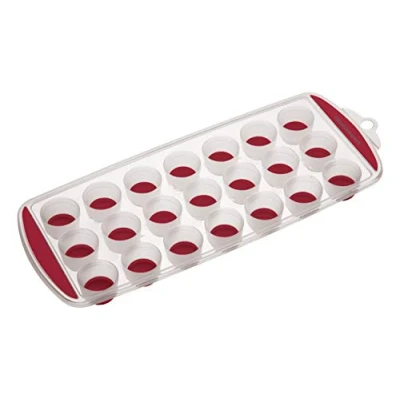 Immagine di COLOURWORKS Popout Vassoio per cubetti di Ghiaccio, Red, 11.9 x 29.9 2.5 cm