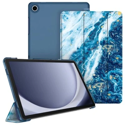 Immagine di FINTIE Custodia per Samsung Galaxy Tab A9+ 11 Pollici 2023, Sottile Leggero Case Posteriore Opaca Traslucida Cover con Auto Sveglia/Sonno A9 Plus (SM X210/X216/X218), Oceano Blu