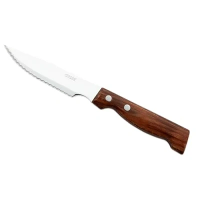 Immagine di Arcos Coltelleria da Tavola Coltello Bistecca Lama Acciaio Inossidabile Nitrum 120 mm Manico Legno Compresso Colore Marrone