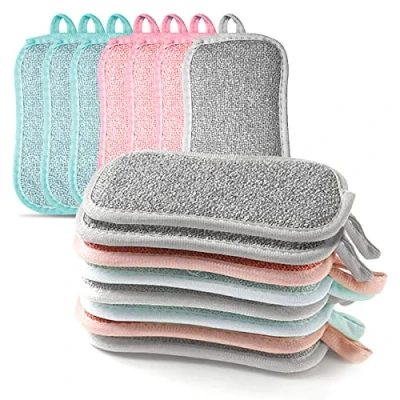 Immagine di 15 Pcs Spugne per Stoviglie Lavabili,Spugne Piatti Spugna Pulizia Antimacchia la Delle Riutilizzabile Spugnetta Lavapiatti in Microfibra