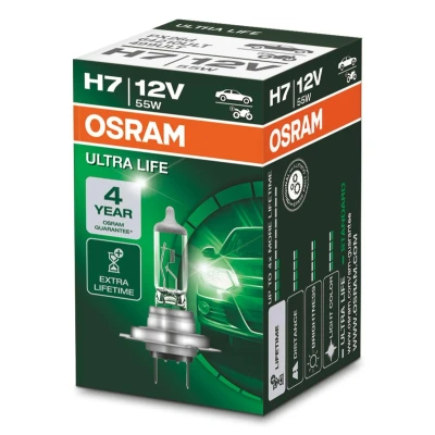 Immagine di OSRAM 64210ULT Lampadina, faro di profondità H7 12V 55W 3200K Alogeno VOLKSWAGEN: Golf 7, 5, Tiguan II, OPEL: Astra K Sports Tourer