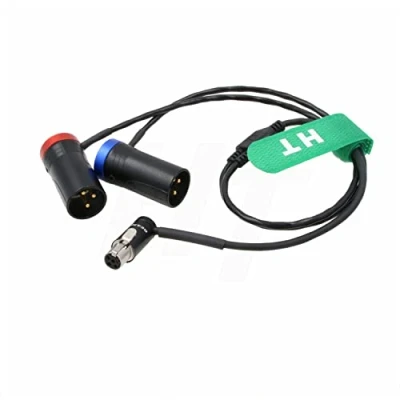 Immagine di HangTon Cavo audio Y per Sennheiser Zaxcom Lectrosonics SRc5P Ricevitore a fotocamera mixer registratore, basso profilo TA5F XLR3M 20&quot;