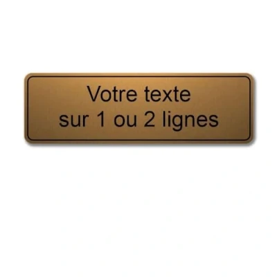 Immagine di Mygoodprice Targa con incisione personalizzata da 1 a 2 righe, 13 x 4 cm, adesiva, colore: Alluminio spazzolato