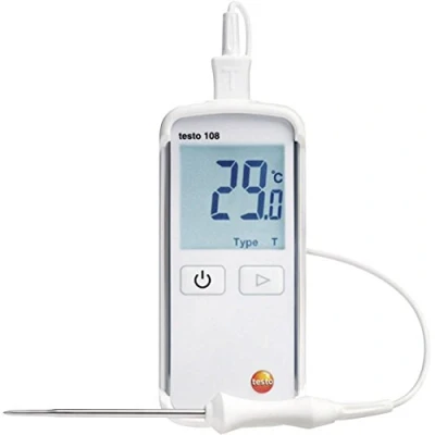 Immagine di testo 108 Termometro 50 +300 C Sensore tipo T, K
