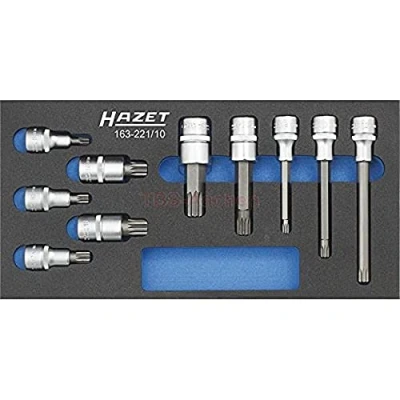 Immagine di HAZET 163 221/10 Set bussole 10 Safety Insert System Quadrato