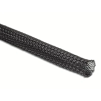 Immagine di HellermannTyton 170 80150 HLB15 PET BK 10M Guaina intrecciata Nero Poliestere 5 fino a mm 10 m