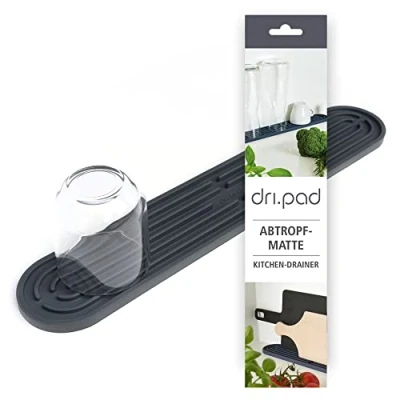 Immagine di Sanni Shoo Mini Scolapiatti Silicone per la Cucina Piccolo, Piatto, Stretto, Salvaspazio, Resistenti al Calore da Appoggio, Tappetino Organizer/Accessori/Oggetti
