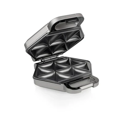 Immagine di Princess Samosa e maker di snack superficie cottura 24,5 cm x 19 10 per sessione Protezione da surriscaldamento Adatto l&#039;uso in campeggio 700 W 01.123002.01.001