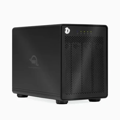 Immagine di OWC Enclosure di archiviazione a 4 vani con doppie porte Thunderbolt 3