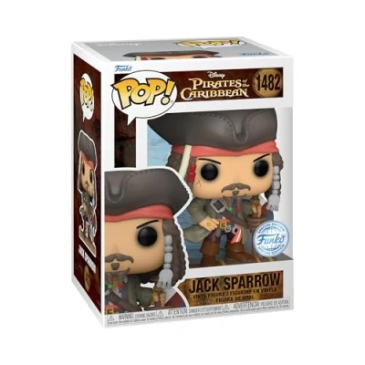 Immagine di Funko Pop! Movies: PotC Captain Jack Sparrow (opening) Pirates Of The Caribbean Pirati Dei Caraibi Figura in Vinile da Collezione Idea Regalo Merchandising Ufficiale