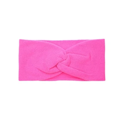 Immagine di Zwillingsherz fascia per capelli in 100% cashmere di alta qualità tinta unita donne ragazze lana paraorecchie calda e morbida perfetta