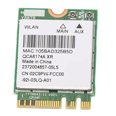 Immagine di Scheda WiFi Wireless, QCA6174A di Rete Wireless Dual Band 2.4G/5G, M.2 867Mbps BT4.0, Protocollo 802.11a/b/g/n/AC, Plug And Play
