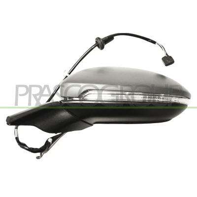 Immagine di Specchio retrovisore esterno Prasco Premium VG4007318P Sx con la prima mano elettrico termico, memoria, ribaltabile/ripiegabile elettricamente, se