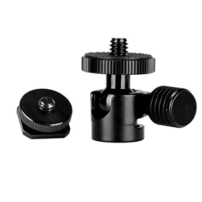 Immagine di Koolehaoda Mini Testa a Sfera con 1/4&quot; Supporto della Fotocamera Adattatore Pattini Freddi per DSLR Staffa Leggera,Monitor LCD, Microfono, Luce LED