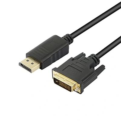 Immagine di Cavo con adattatore da Displayport a DVI, ad alta velocità, DP maschio DVI 24+1 maschio, 1080p, full HD, per PC, laptop, HDTV, proiettore, monitor e altro ancora