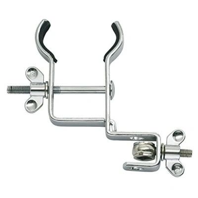 Immagine di Meinl Percussion Güiro Holder Supporto per Instrument Con cuscinetto in gomma Regolabile Acciaio, Cromato (MC GU)