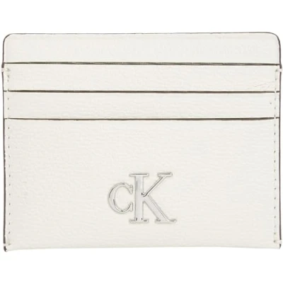 Immagine di Calvin Klein Jeans Minimal Monogram Cardcase Unisex Portafoglio, Taglia: One Size, Silver birch