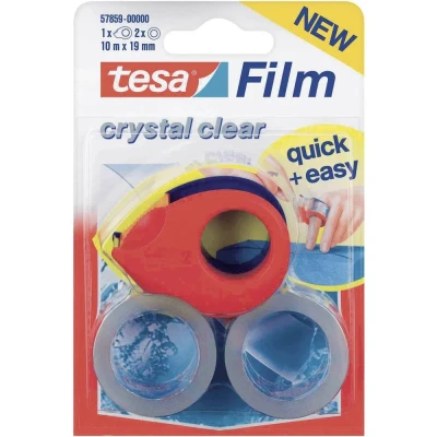 Immagine di tesa 57859 00000 13 Nastro adesivo tesafilm Cristallino Trasparente (L x L) 10 m 19 mm 2 pz.