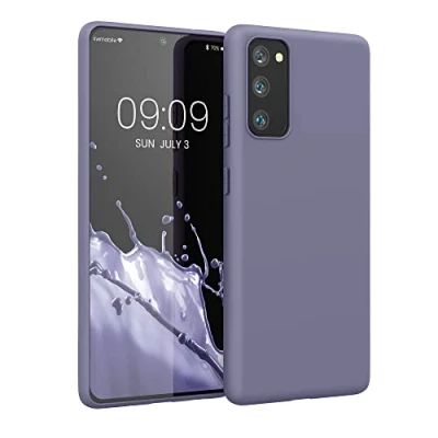 Immagine di kwmobile Custodia Compatibile con Samsung Galaxy S20 FE Cover Back Case per Smartphone in Silicone TPU Protezione Gommata blu lavanda chiaro