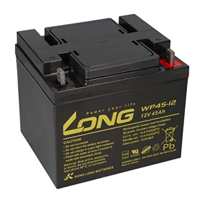 Immagine di 1 batteria AGM 12 V 45 Ah al piombo WP45 12, compatibile con MP45 NP38 12I, 38 Ah, 39 40 42 44 50