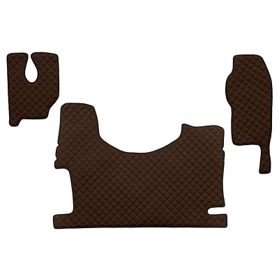 Immagine di F CORE FL24 BROWN Set tappetino Finta pelle anteriore 3 marrone