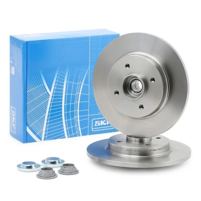 Immagine di SKF VKBD 1016 Disco freno 267,7 12 4 pieno con cuscinetto ruota integrato, anello sensore magnetico integrato CITROËN: C4 II Hatchback
