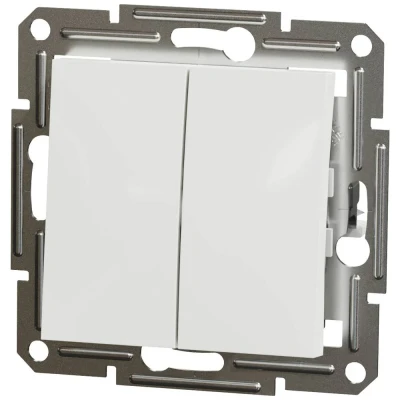 Immagine di Schneider Electric Interruttore di serie Bianco Asfora (RAL 9003) EPH0370121D, Pulsante + Interruttore,