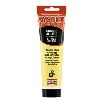 Immagine di Arexons System Grasso al litio 100 ml, Lubrificante sapone di litio, Riduce l&#039;attrito e protegge dalla corrosione, resistente calore all&#039;acqua