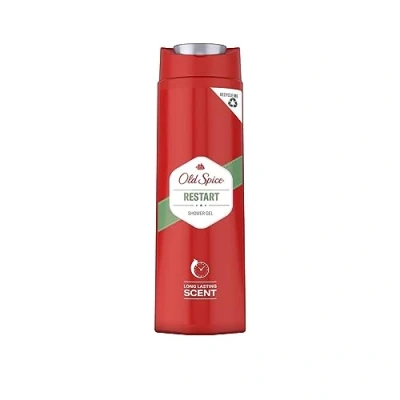 Immagine di Old Spice Restart gel doccia con profumo a lunga durata per uomini, da uomo, 400 ml