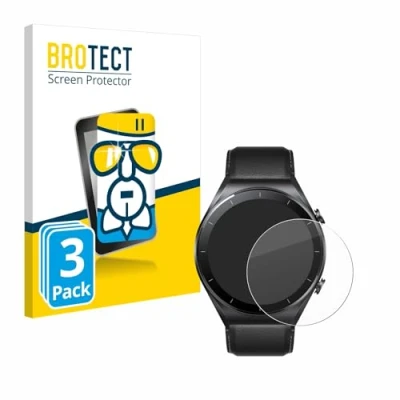 Immagine di brotect Pellicola Protettiva Vetro per Xiaomi Watch S1 Protezione Schermo (3 Pezzi) [Durezza Estrema 9H, Chiaro]
